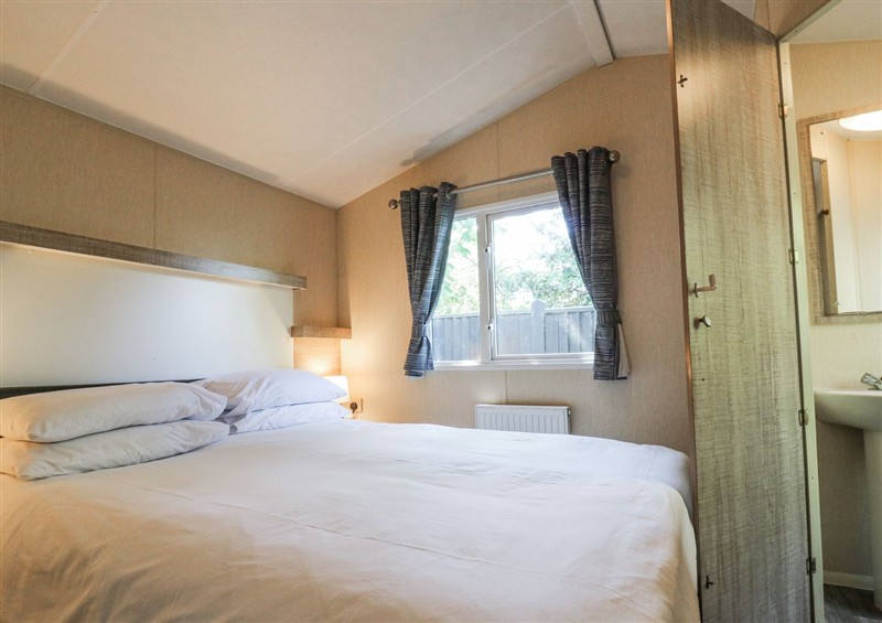 One of the bedrooms at White Hart Caravan, Catsfield near Battle