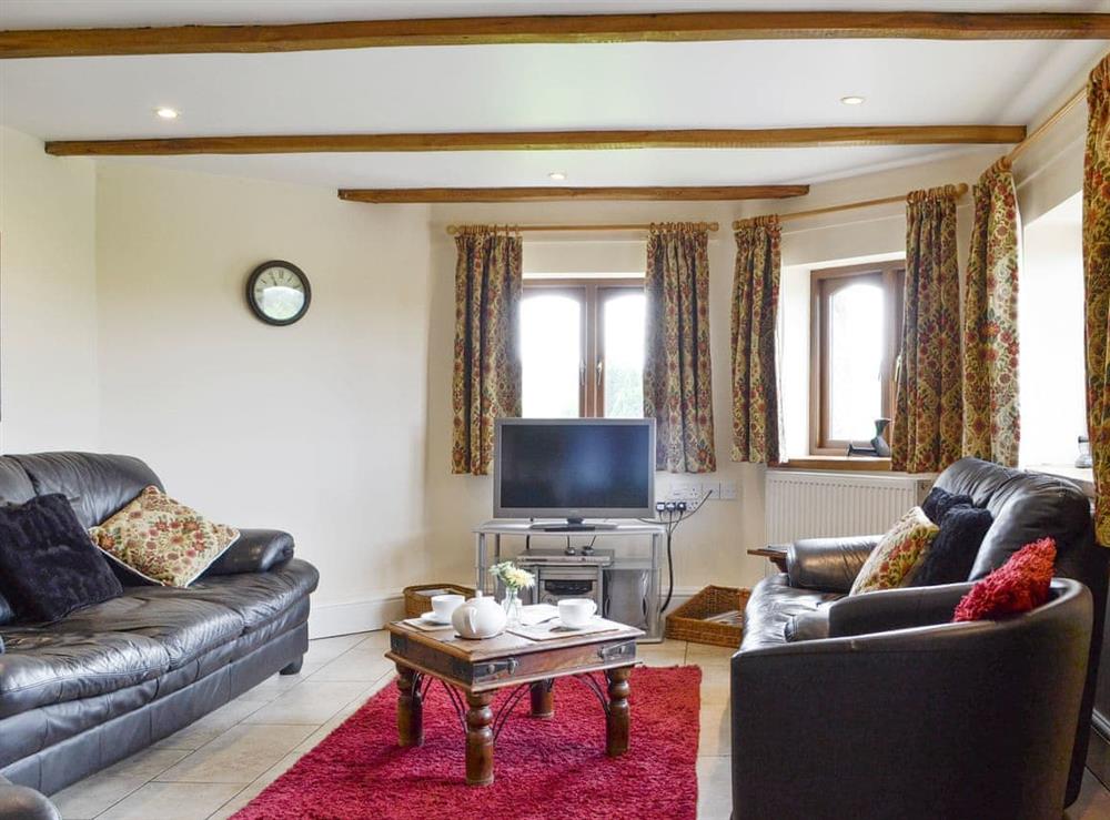 Welcoming living area at White Hill Farm Cottage in Wonastow, near Monmouth, Monmouthshire, Gwent