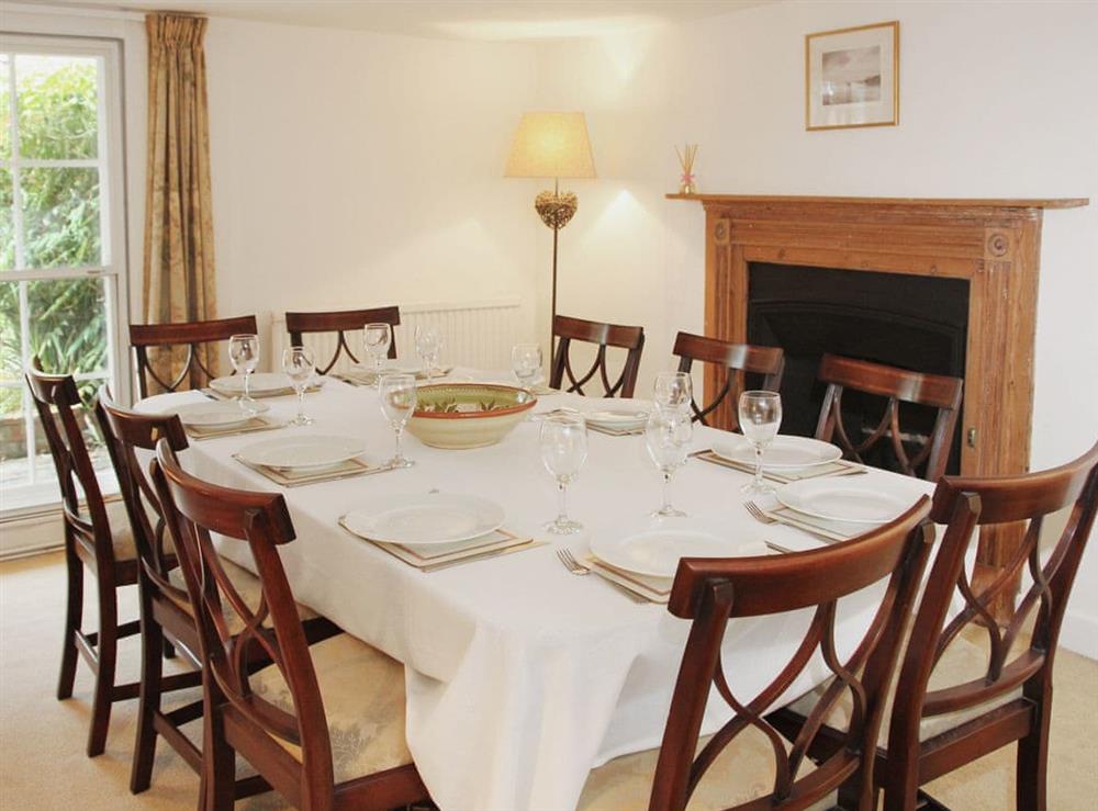 Dining room at White Horse Cottage in West Meon, near Petersfield, Hampshire