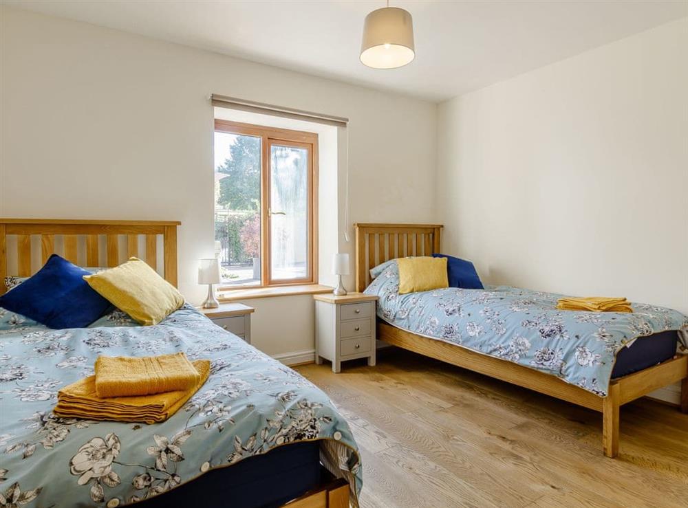 Twin bedroom at White Horse Farm in Abergavenny, Gwent
