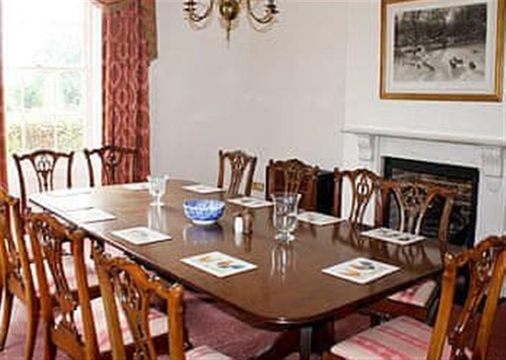 Dining room at White House Farm in Fring, near Kings Lynn, Norfolk