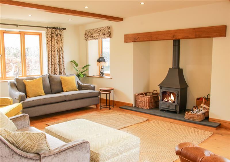 Relax in the living area at White House, Llandyssil near Montgomery