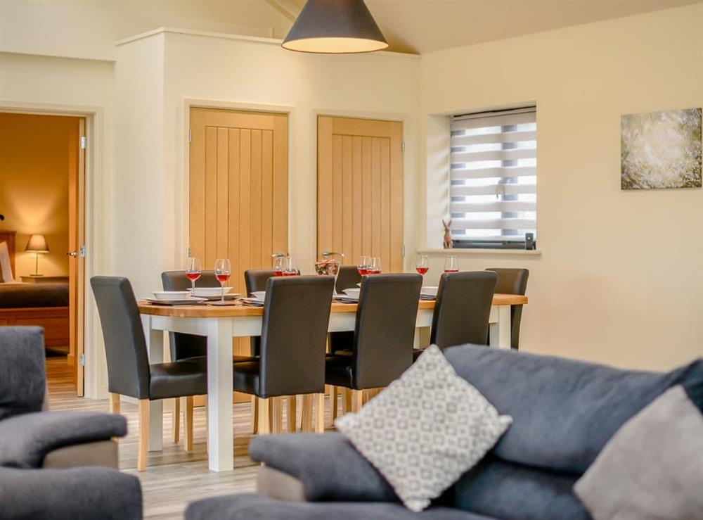 Living and dining areas at Holton Barn, 