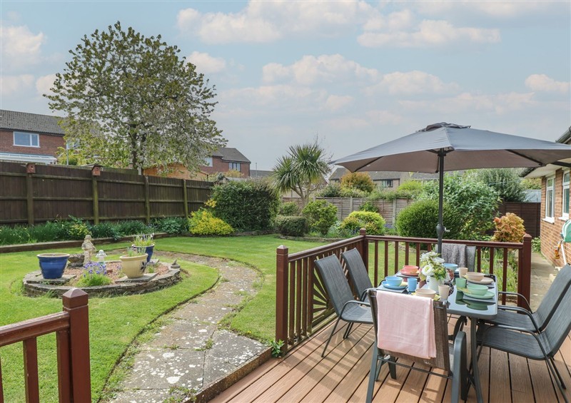 This is the garden at White Lion Retreat, Cromer