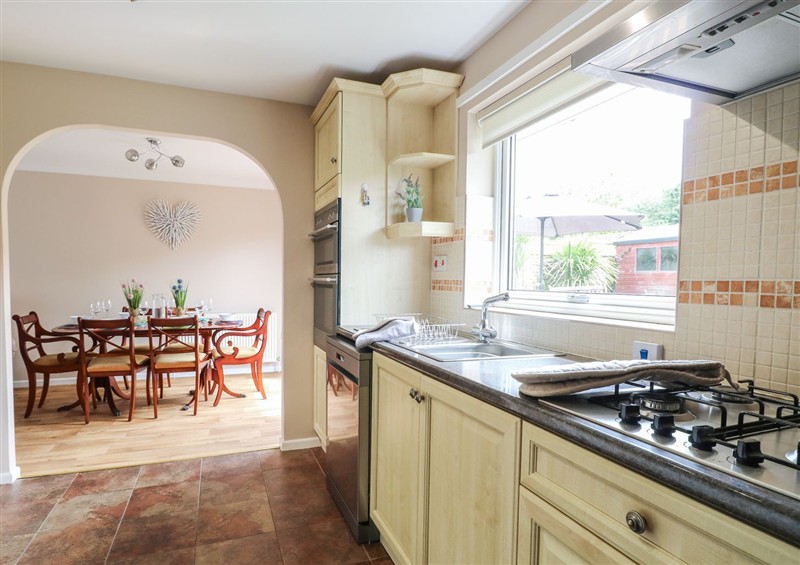 This is the kitchen at White Lion Retreat, Cromer