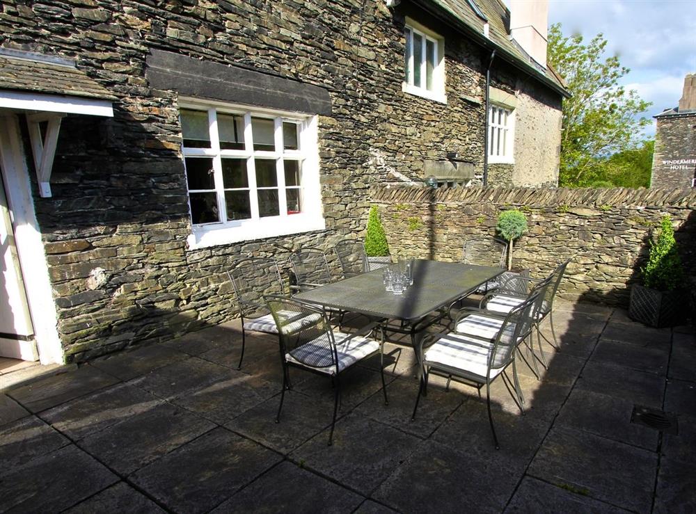 Sitting-out-area at White Moss in Windermere, Cumbria