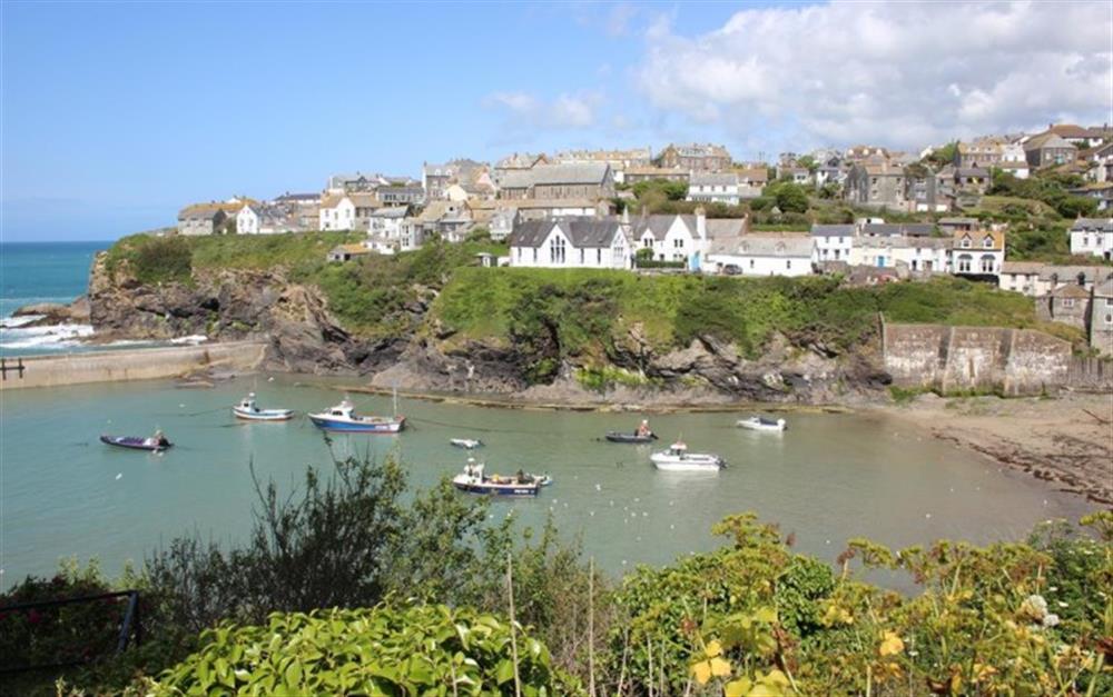 Port Isaac harbour and village  at White Pebble Cottage in Port Isaac