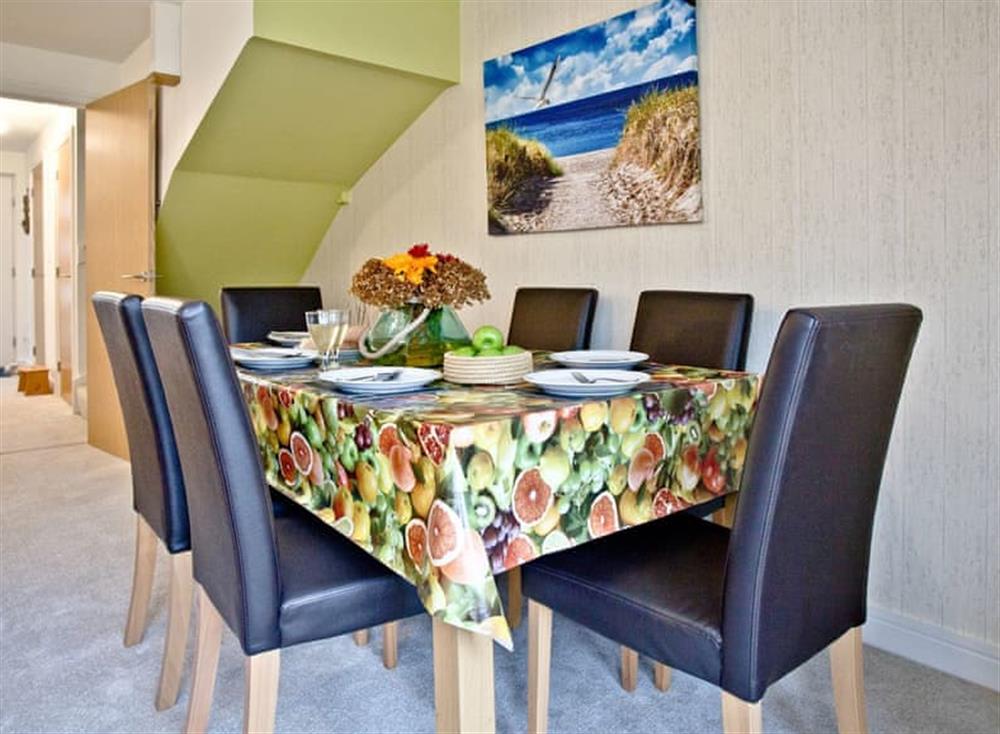 Light and airy dining space at White Rock in Paignton, Devon