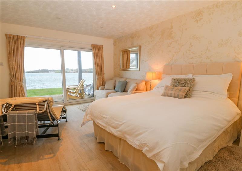 One of the bedrooms at White Sails, Y Felinheli