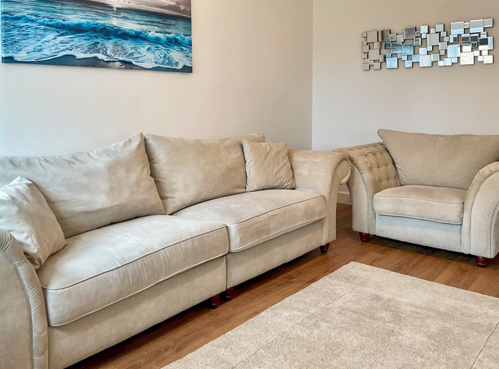 Living area at White Sands Cottage in Weymouth, Dorset