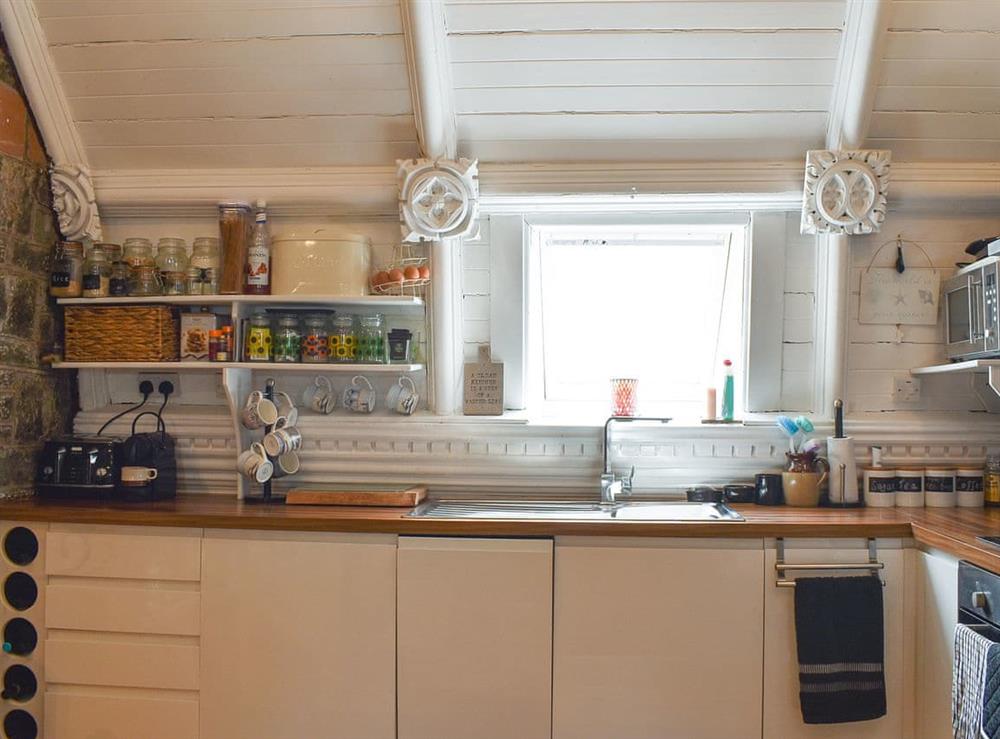 Kitchen at White Sands in Criccieth, Gwynedd