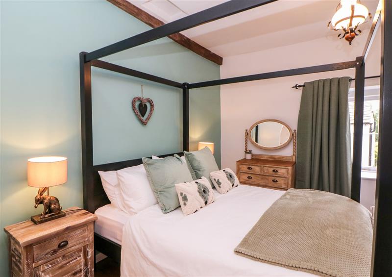 One of the 2 bedrooms at White Swan Cottage, Youlgreave