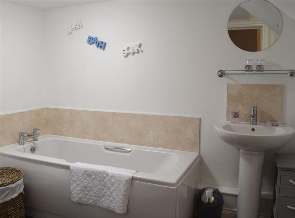Bathroom with separate shower at White Whale in Whitby, North Yorkshire