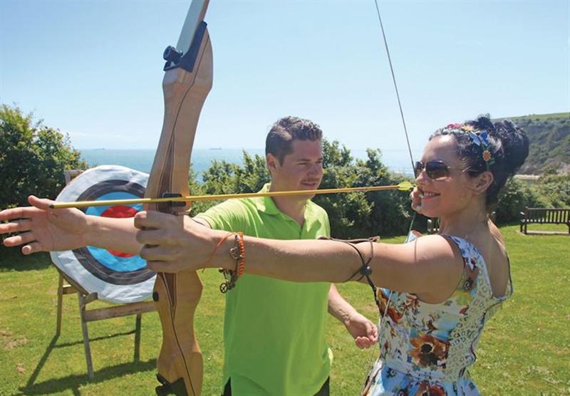 Archery at Whitecliff Bay Holiday Park in , Bembridge