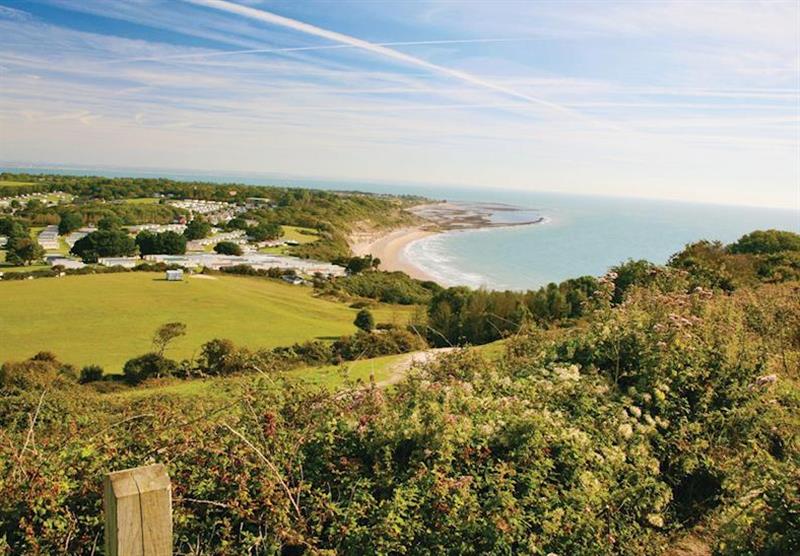 Views from Indulgent TriBeCa VIP Pet at Whitecliff Bay Holiday Park