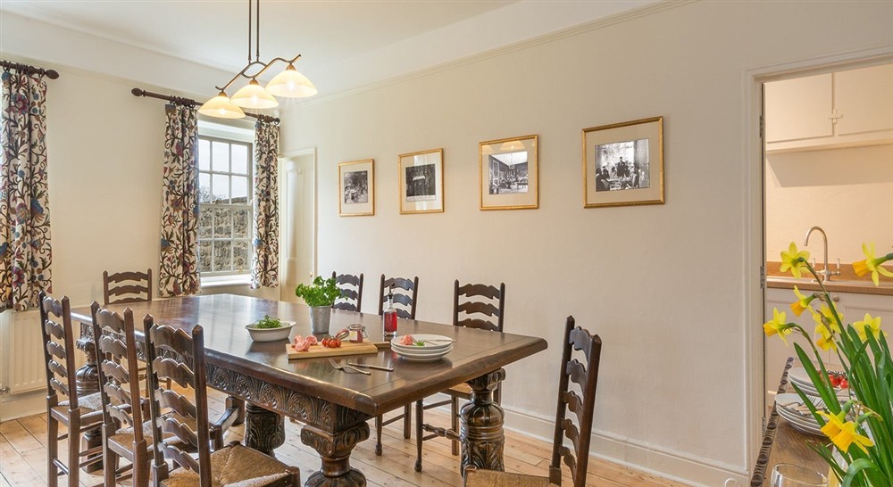 The dining room at Whitefields Cottage in Ripon, North Yorkshire