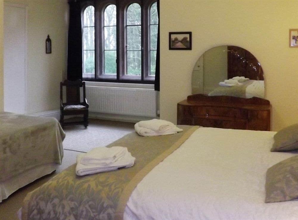 Good-sized double bedroom at Whitehall in Mealsgate, Cumbria
