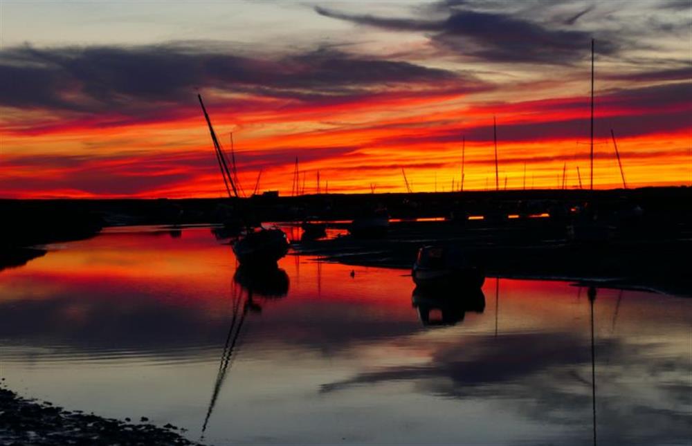 Brancaster Staithe has the most beautiful sunset at Whitehaven, Brancaster near Kings Lynn