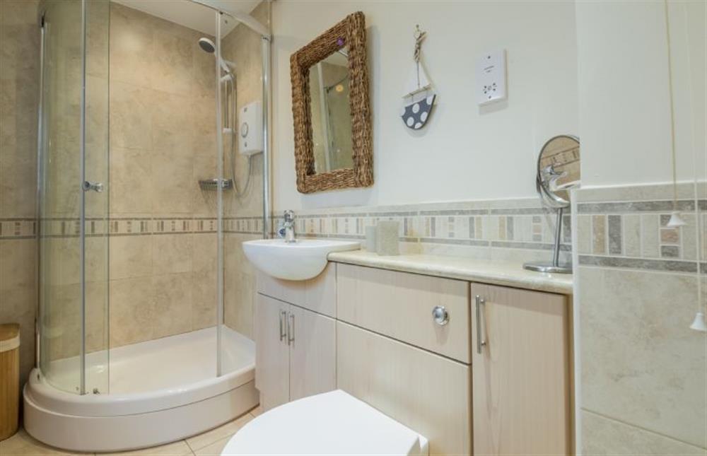 Ground floor: Master bedroom en-suite shower room  at Whitehaven, Brancaster near Kings Lynn