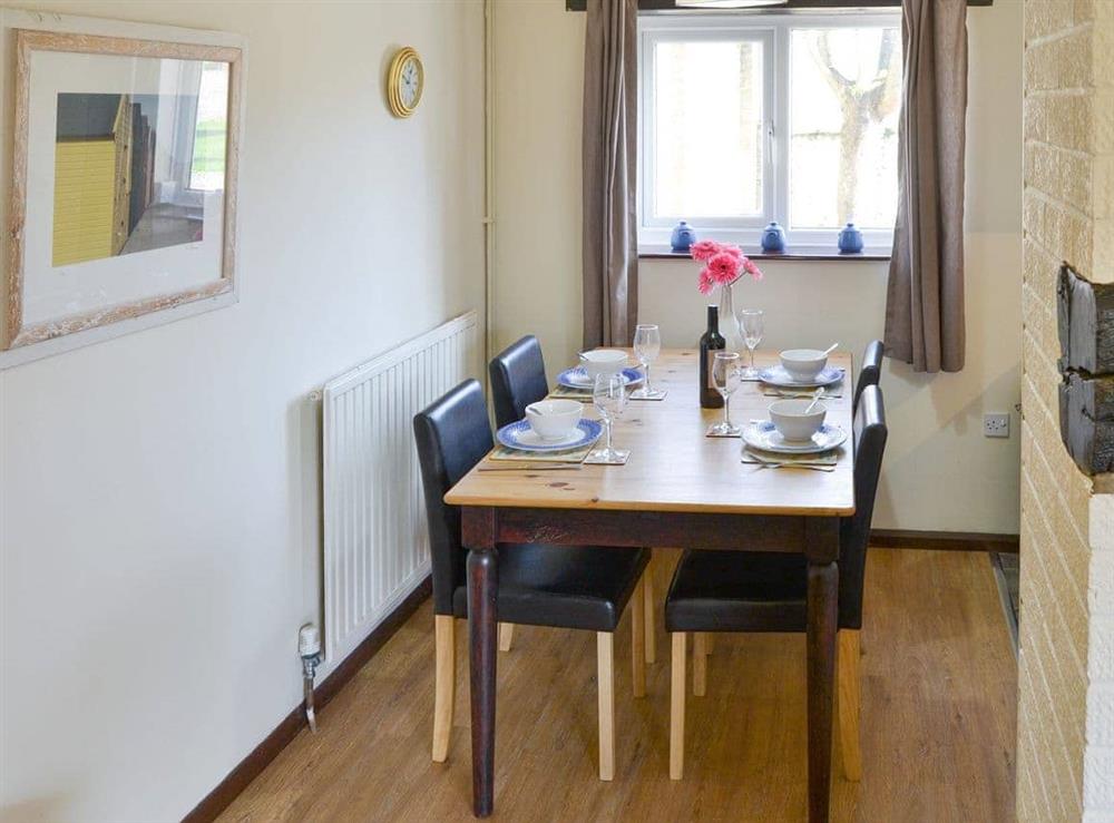 Convenient dining area at Wallages Cottage, 