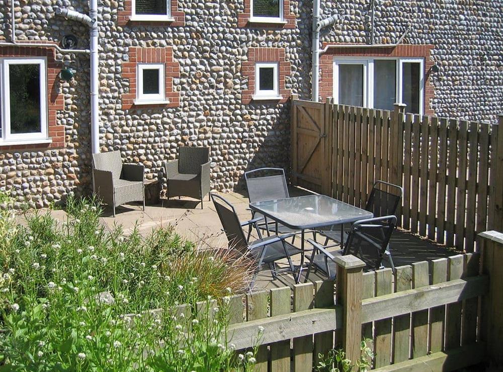 Patio at Wallages Cottage, 