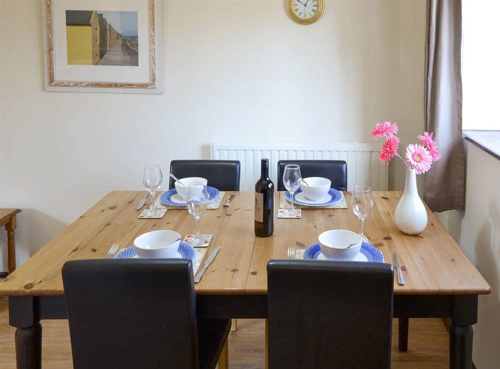 Stylish dining area at Wallages Cottage, 