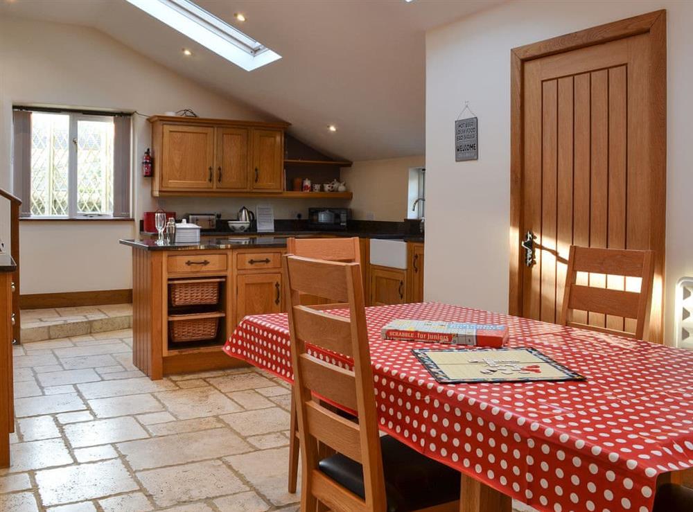 Kitchen with dining area at The Farmhouse, 