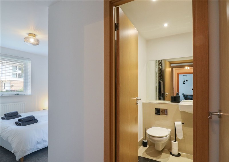 One of the bedrooms at Whitstable Bay Getaway, Whitstable