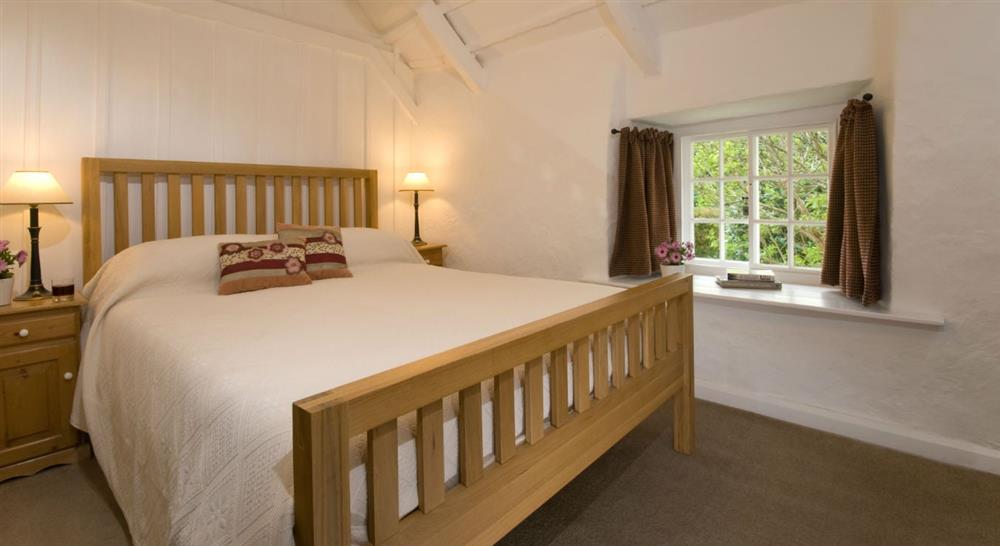 The double bedroom at Whitstone Cottage in Helston, Cornwall