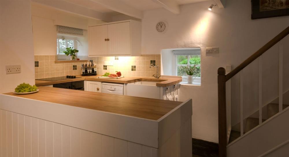The kitchen at Whitstone Cottage in Helston, Cornwall