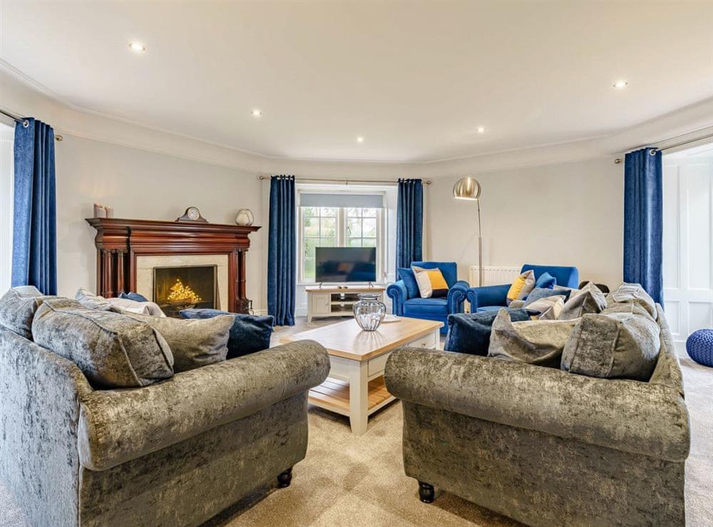 Living room at Whittle Dene Reservoir House in Stamfordham, near Newcastle-upon-Tyne, Northumberland