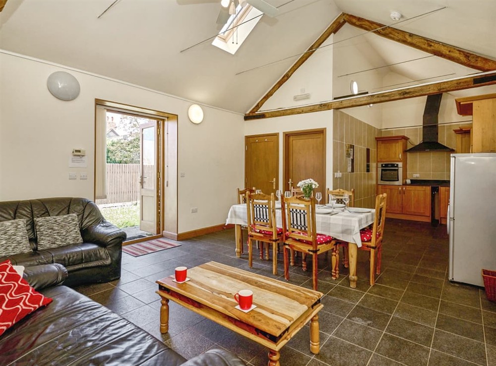 Open plan living space at Whitwell Hideout in Ventnor, Isle of Wight