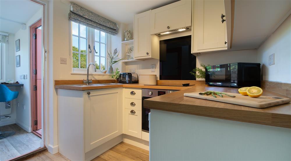 The kitchen at Wicken Rose Cottage in Ely, Cambridgeshire
