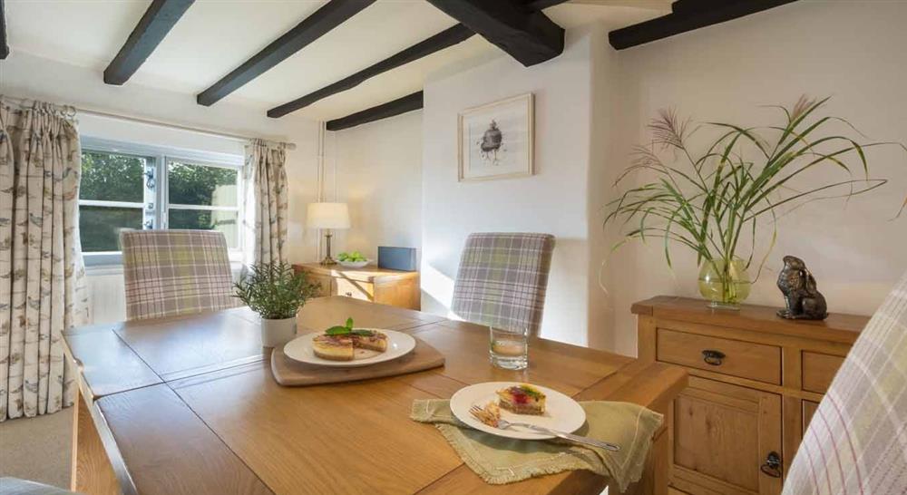The family dining room at Wicket Nook Cottage in Ashby-de-la-zouch, Leicestershire