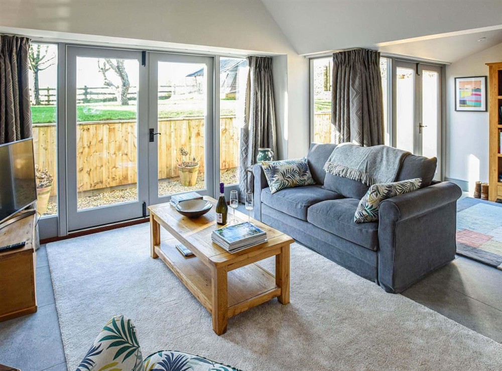 Living area at Wicket View in Biddestone, near Bath, Wiltshire