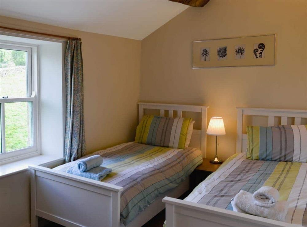 Twin bedroom at Wickwoods in Wath, near Pateley Bridge, North Yorkshire