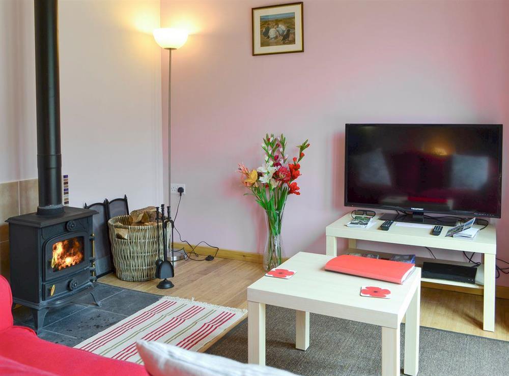 Warm and welcoming living area at Spindlestone, 