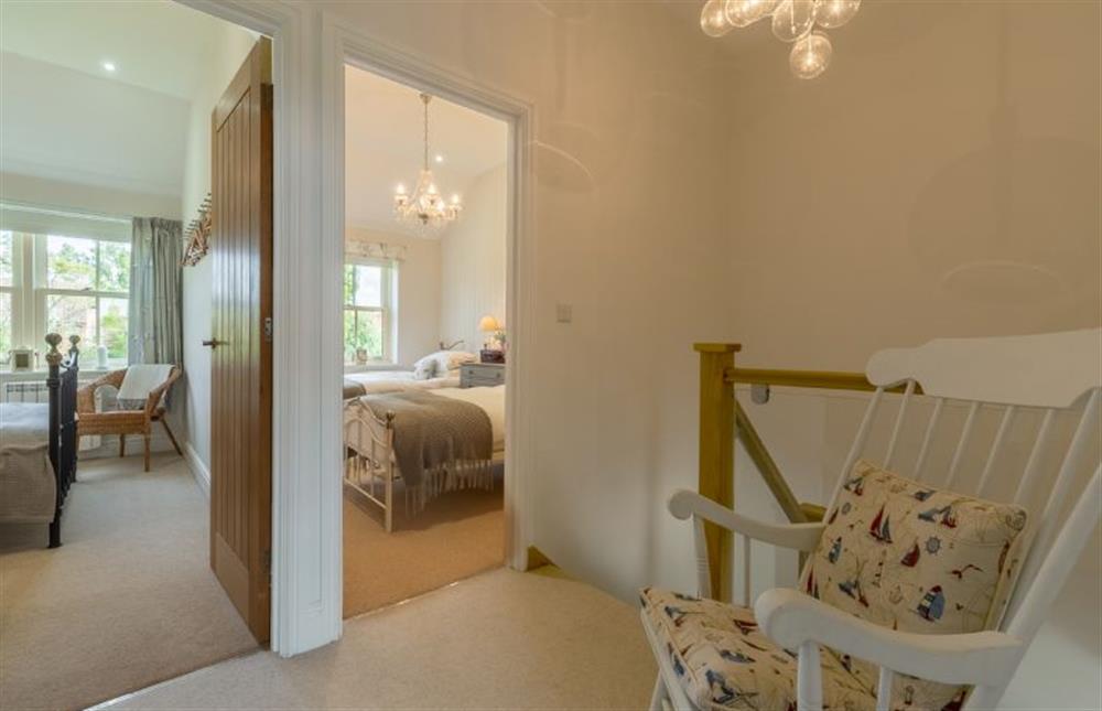 First floor: Landing and bedrooms two and three at Wigeon Cottage, Thornham near Hunstanton