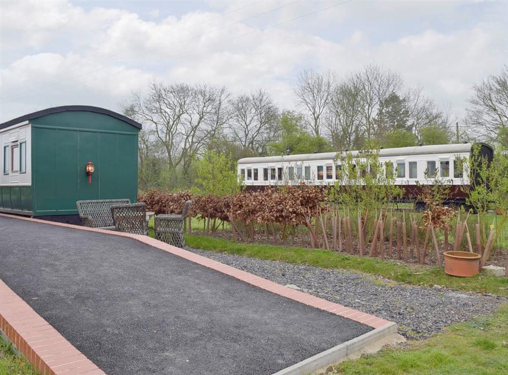 Unconventional and fun holiday homes at Wilby Halt in Brockford, near Stowmarket, Suffolk