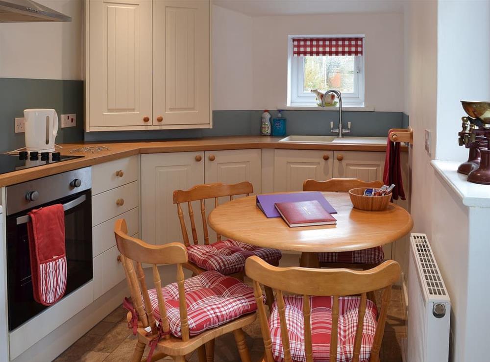 Kitchen/diner at Wild Flower Cottage in Youlgreave, near Bakewell, Derbyshire, England
