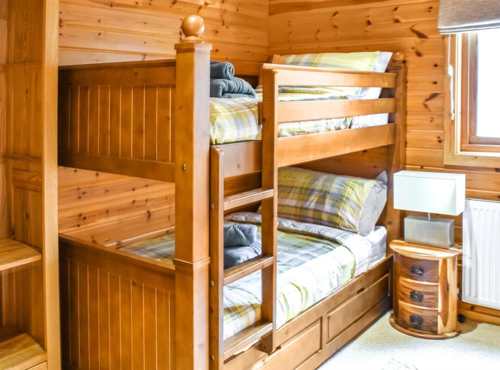 Bunk bedroom at Wild Grape Lodge in Fritton, Norfolk