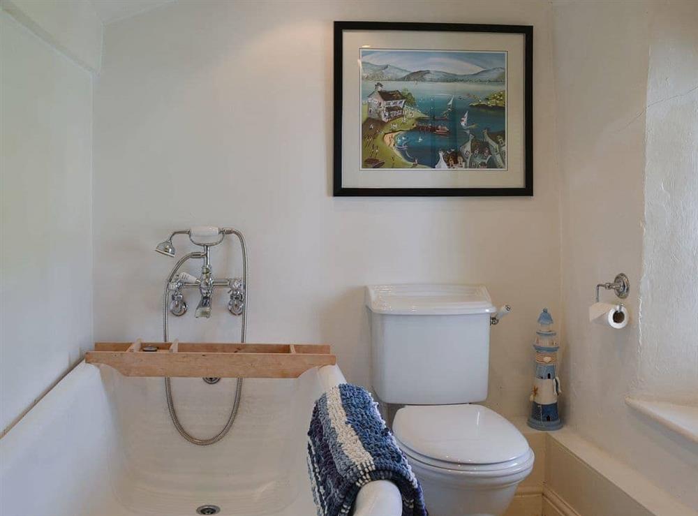 Bathroom with shower attachment at Wilfin Beck Cottage in Cunsey, Windermere., Cumbria