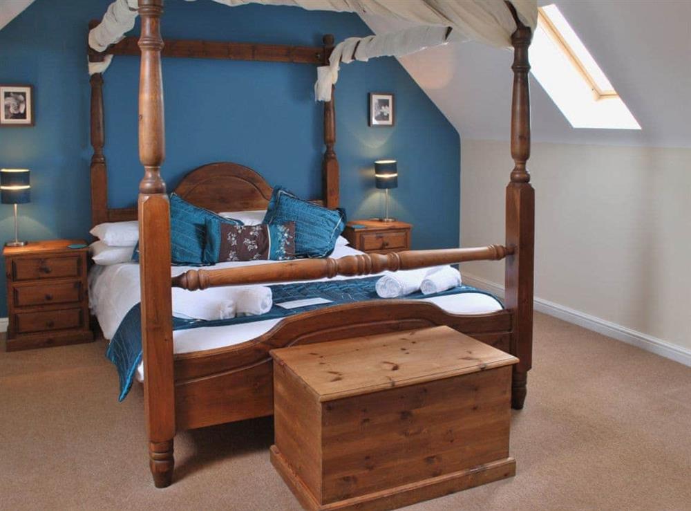 Four Poster bedroom at Willow Barn in Kirk Langley, near Ashbourne, Derbyshire
