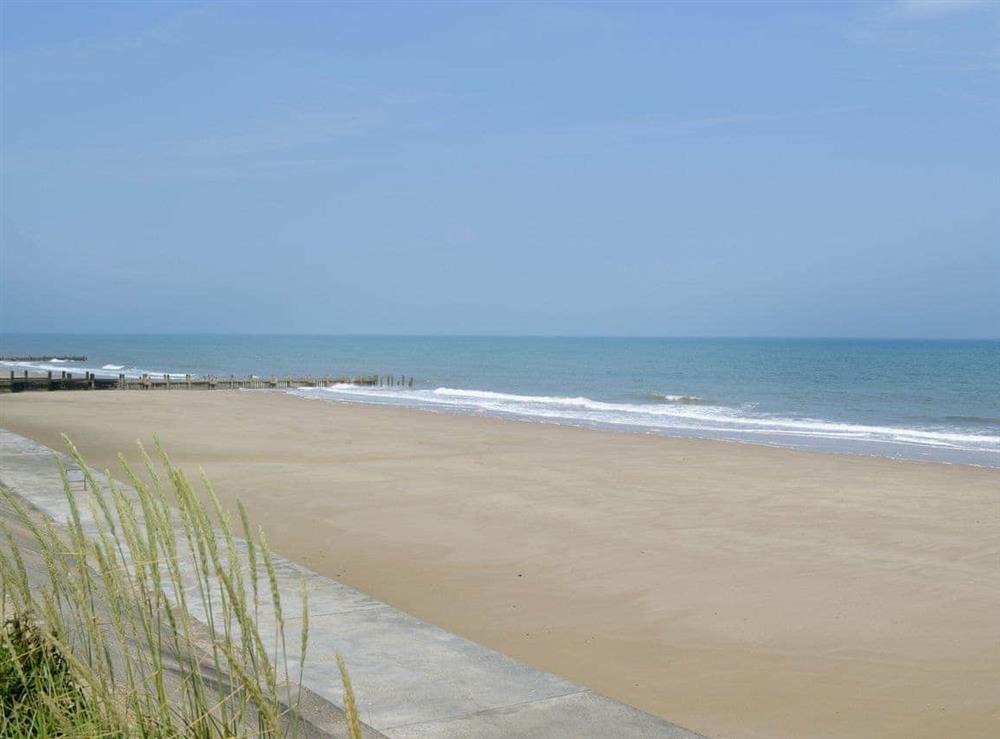 Bacton beach at Willow Barn in Neatishead, Norwich, Norfolk., Great Britain