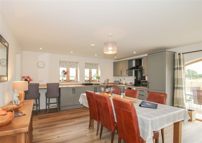 The dining area at Willow Barn, Northwood near Wem