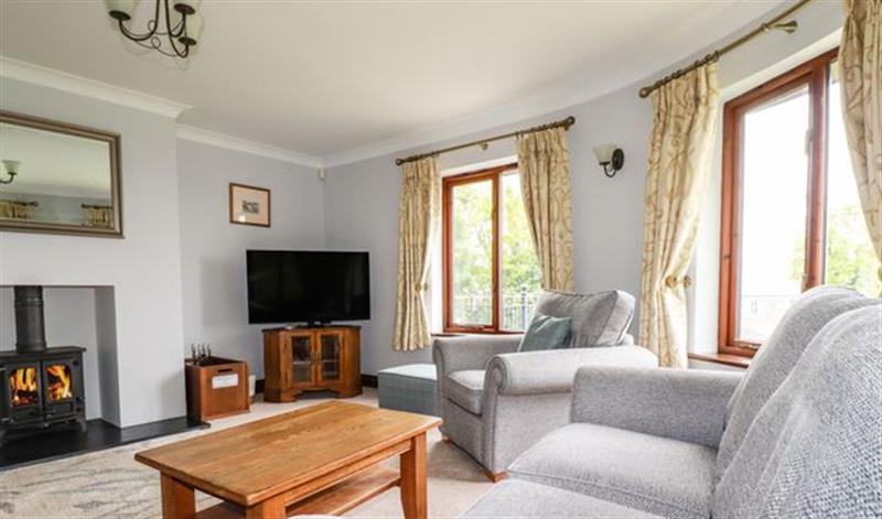 The living area at Willow Cottage at Greenacres, Penpillick near Tywardreath