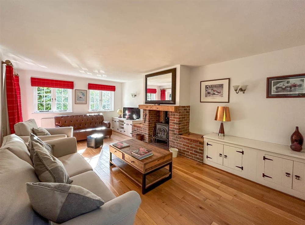 Living area at Willow Cottage in Chichester, West Sussex