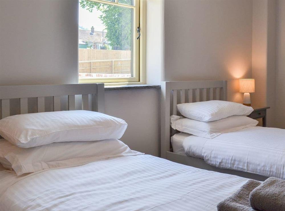 Twin bedroom at Willow Cottage in Flixton, near Filey, North Yorkshire