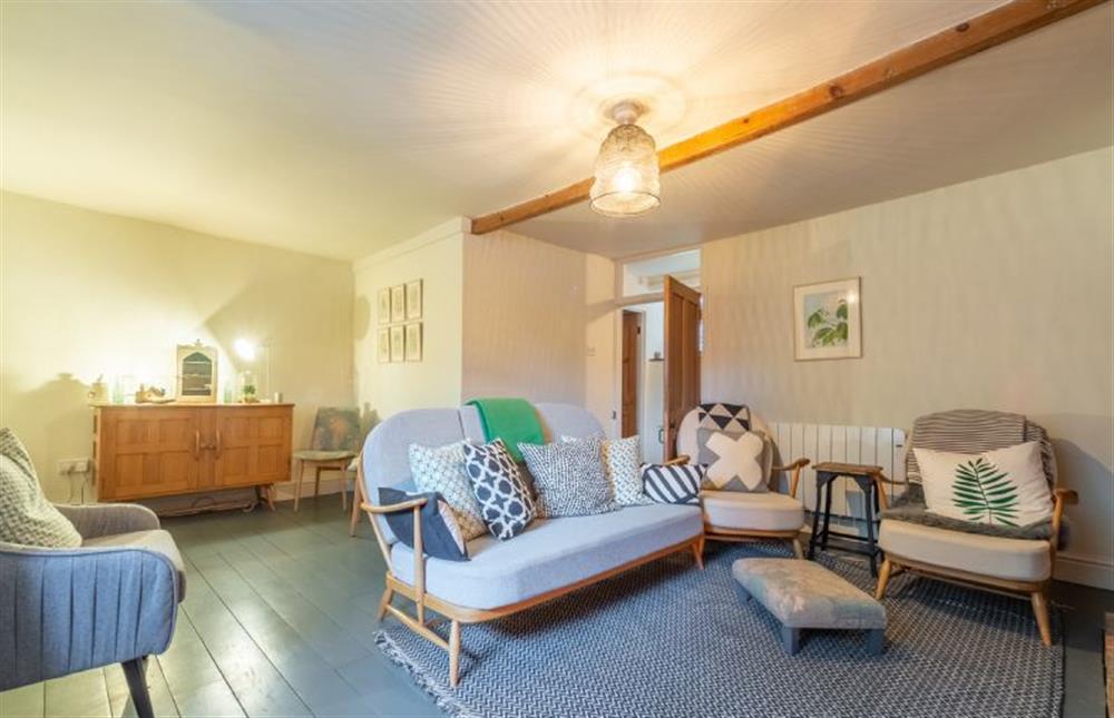 Ground floor: The sitting room is a stylish mix of contemporary and retro at Willow Cottage, North Creake near Fakenham