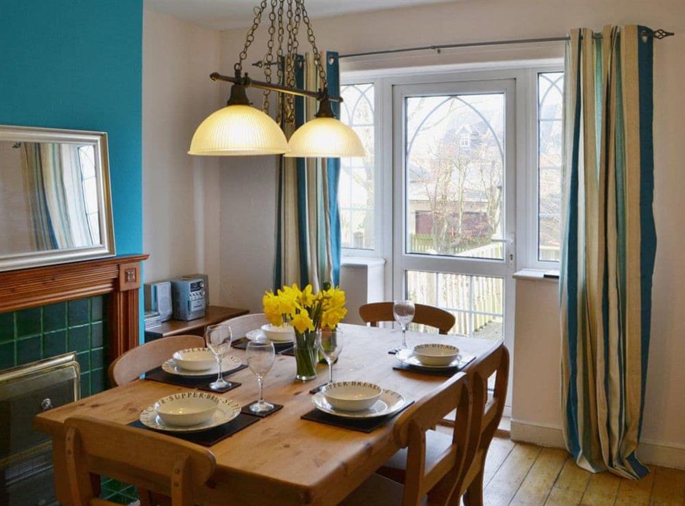 Dining room at Willow Cottage in Warkworth, Northumberland